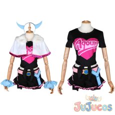画像1: 第2期第6話　Aqours　MIRACLE WAVE　津島善子　コスプレ衣装　ラブライブ！サンシャイン!!　コスチューム　JUJUcosplay (1)