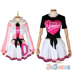 画像1: 第2期第6話　Aqours　MIRACLE WAVE　黒澤ダイヤ　コスプレ衣装　ラブライブ！サンシャイン!!　コスチューム　JUJUcosplay (1)