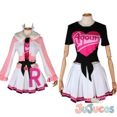 画像1: 第2期第6話　Aqours　MIRACLE WAVE　黒澤ルビィ　コスプレ衣装　ラブライブ！サンシャイン!!　コスチューム　JUJUcosplay (1)