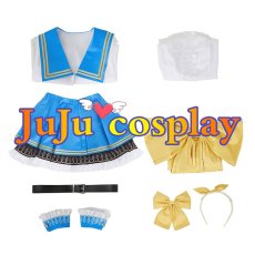 画像16: 送料無料　ラブライブ! サンシャイン!!　スクフェス2新衣装　津島善子　黒澤ルビィ　渡辺曜　黒澤ダイヤ　国木田花丸　高海千歌　松浦果南　小原鞠莉　桜内梨子　コスプレ衣装　コスチューム (16)