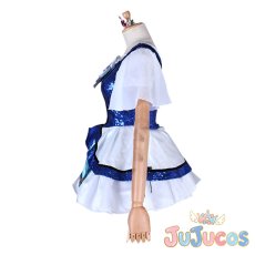 画像3: 弾ける笑顔　WATER BLUE NEW WORLD　小原鞠莉UR　覚醒後　コスプレ衣装　ラブライブ！サンシャイン!!　コスチューム　JUJUcosplay (3)