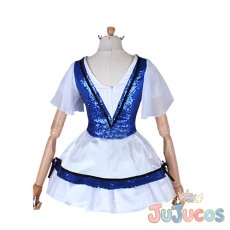 画像4: 弾ける笑顔　WATER BLUE NEW WORLD　小原鞠莉UR　覚醒後　コスプレ衣装　ラブライブ！サンシャイン!!　コスチューム　JUJUcosplay (4)