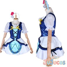 画像1: 弾ける笑顔　WATER BLUE NEW WORLD　国木田花丸UR　覚醒後　コスプレ衣装　ラブライブ！サンシャイン!!　コスチューム　JUJUcosplay (1)