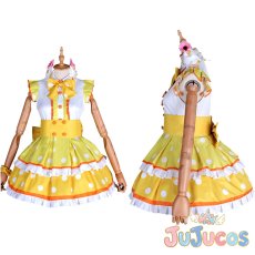 画像1: アニメ1期11話挿入歌　想いよひとつになれ　国木田花丸　コスプレ衣装　ラブライブ！サンシャイン!!　コスチューム　JUJUcosplay (1)