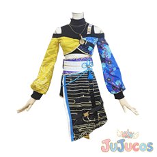 画像5: 白石杏　侍る白狐の衣　コスプレ衣装　プロジェクトセカイ カラフルステージ！ feat. 初音ミク　コスチューム　JUJUcosplay (5)