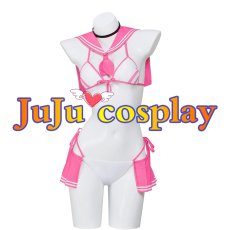 画像1: 送料無料　勝利の女神：NIKKE　ネオン　ブルーオーシャン　水着　コスプレ衣装　コスチューム (1)