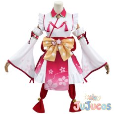 画像2: Vtuber　さくらみこ　巫女衣装　コスプレ衣装　バーチャルYouTuber　コスチューム　JUJUcosplay (2)