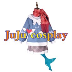 画像1: 送料無料　バーチャルYouTuber　VTuber　がうる・ぐら　Gawr Gura　2025新春　コスプレ衣装　コスチューム (1)