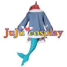 画像3: 送料無料　バーチャルYouTuber　VTuber　がうる・ぐら　Gawr Gura　2025新春　コスプレ衣装　コスチューム (3)
