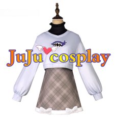画像4: 送料無料　バーチャルYouTuber　VTuber　がうる・ぐら　Gawr Gura　2025新春　コスプレ衣装　コスチューム (4)
