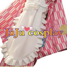 画像2: 送料無料　ぼっち・ざ・ろっく!　後藤ひとり　神明の少女　和メイド　コスプレ衣装　コスチューム (2)