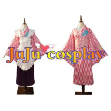 画像3: 送料無料　ぼっち・ざ・ろっく!　後藤ひとり　神明の少女　和メイド　コスプレ衣装　コスチューム (3)