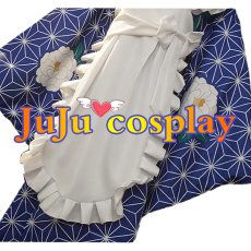 画像4: 送料無料　ぼっち・ざ・ろっく!　山田リョウ　神明の少女　和メイド　コスプレ衣装　コスチューム (4)