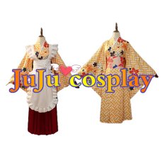 画像3: 送料無料　ぼっち・ざ・ろっく!　伊地知虹夏　神明の少女　和メイド　コスプレ衣装　コスチューム (3)