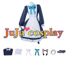画像5: 送料無料　ブルーアーカイブ　才羽ミドリ　才羽モモイ　メイド　コスプレ衣装　コスチューム (5)