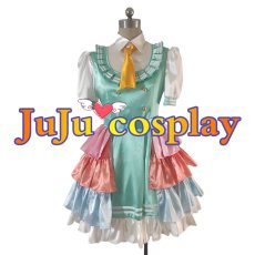 画像1: 送料無料　ラブライブ! サンシャイン!!　黒澤ルビィ　La la 勇気のうた　コスプレ衣装　コスチューム (1)