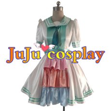画像1: 送料無料　ラブライブ! サンシャイン!!　松浦果南　La la 勇気のうた　コスプレ衣装　コスチューム (1)