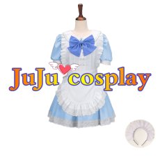 画像1: 送料無料　魔法少女まどか☆マギカ　美樹さやか　メイド服　コスプレ衣装　コスチューム (1)