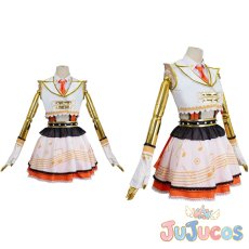 画像1: 高海千歌　ハートに響かせて　コスプレ衣装　ラブライブ！サンシャイン!!　コスチューム　JUJUcosplay (1)