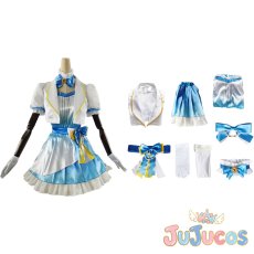 画像1: 高海千歌　Aqours　9周年記念　コスプレ衣装　ラブライブ！サンシャイン!!　コスチューム　JUJUcosplay (1)