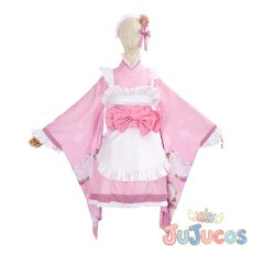 画像2: 天乃リリサ　和風メイド　コスプレ衣装　2.5次元の誘惑　コスチューム　JUJUcosplay (2)