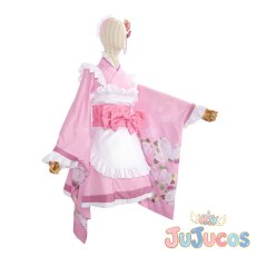 画像3: 天乃リリサ　和風メイド　コスプレ衣装　2.5次元の誘惑　コスチューム　JUJUcosplay (3)