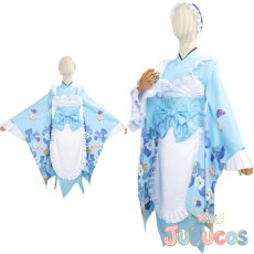 画像1: ノノア　和風メイド　コスプレ衣装　2.5次元の誘惑　コスチューム　JUJUcosplay (1)