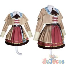 画像1: 小豆沢こはね　Detective Cat Robe　コスプレ衣装　プロジェクトセカイ カラフルステージ！ feat. 初音ミク　コスチューム　JUJUcosplay (1)
