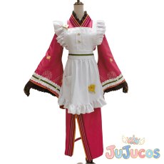 画像2: 天馬咲希　和風メイド服　コスプレ衣装　プロジェクトセカイ カラフルステージ！ feat. 初音ミク　コスチューム　JUJUcosplay (2)