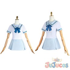 画像1: 要楽奈　花咲川女子学園中等部　夏制服　コスプレ衣装　BanG Dream! It's MyGO!!!!!　コスチューム　JUJUcosplay (1)
