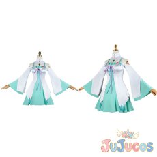 画像1: エミリア（パックのコーデ）　コスプレ衣装　Re:ゼロから始める異世界生活　コスチューム　JUJUcosplay (1)