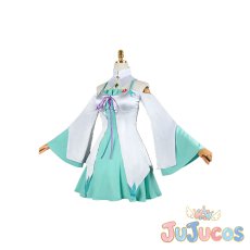 画像3: エミリア（パックのコーデ）　コスプレ衣装　Re:ゼロから始める異世界生活　コスチューム　JUJUcosplay (3)