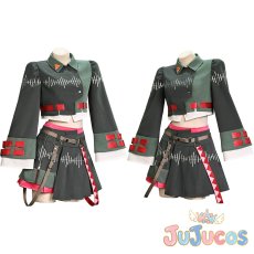 画像1: 重音テト　VOICEPEAK　コスプレ衣装　VOCALOID　コスチューム　JUJUcosplay (1)