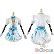 画像1: 小原鞠莉　Aqours　9周年記念　コスプレ衣装　ラブライブ！サンシャイン!!　コスチューム　JUJUcosplay (1)