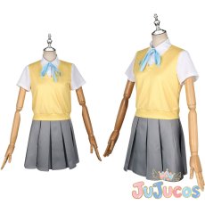 画像1: 平沢唯　夏服　コスプレ衣装　けいおん!　コスチューム　JUJUcosplay (1)