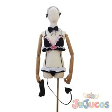 画像2: VTuber　常闇トワ　水着　コスプレ衣装　バーチャルYouTuber　コスチューム　JUJUcosplay (2)