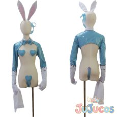 画像1: 一之瀬アスナ　バニーガール　コスプレ衣装　ブルーアーカイブ　コスチューム　JUJUcosplay (1)