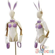 画像1: ラクス・クライン　バニーVer.　コスプレ衣装　機動戦士ガンダムSEED　コスチューム　JUJUcosplay (1)