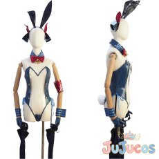 画像1: 天雨アコ　バニーガール　コスプレ衣装　ブルーアーカイブ　コスチューム　JUJUcosplay (1)