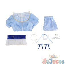 画像7: Aqours　沼津市制100周年記念コラボ衣装　声優ver.　渡辺曜　小原鞠莉　津島善子　国木田花丸　桜内梨子　黒澤ダイヤ　黒澤ルビィ　高海千歌　松浦果南　コスプレ衣装　ラブライブ！サンシャイン!!　コスチューム　JUJUcosplay (7)