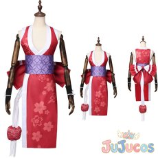 画像1: 不知火舞　コスプレ衣装　ストリートファイター6　コスチューム　JUJUcosplay (1)