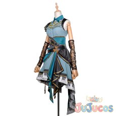 画像3: 日野森雫　ファシネイティング・アイドル　おまんじゅうでリラックス♪　コスプレ衣装　プロジェクトセカイ カラフルステージ！ feat. 初音ミク　コスチューム　JUJUcosplay (3)