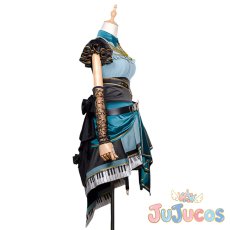 画像5: 日野森雫　ファシネイティング・アイドル　おまんじゅうでリラックス♪　コスプレ衣装　プロジェクトセカイ カラフルステージ！ feat. 初音ミク　コスチューム　JUJUcosplay (5)