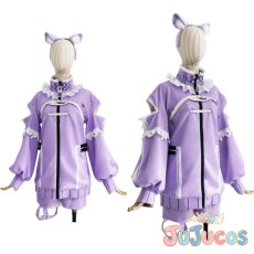 画像1: VTuber　猫又おかゆ　メンバーシップ限定衣装　コスプレ衣装　バーチャルYouTuber　コスチューム　JUJUcosplay (1)