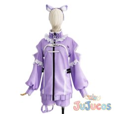画像2: VTuber　猫又おかゆ　メンバーシップ限定衣装　コスプレ衣装　バーチャルYouTuber　コスチューム　JUJUcosplay (2)