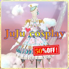 画像1: 50％off　送料無料　在庫品（翌日発送）　BanG Dream! ハロー、ハッピーワールド！　伝え合う心　弦巻こころ　コスプレ衣装 (1)