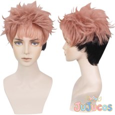 画像1: 虎杖悠仁　コスプレウィッグ　呪術廻戦　コスプレ鬘　JUJUcosplay (1)