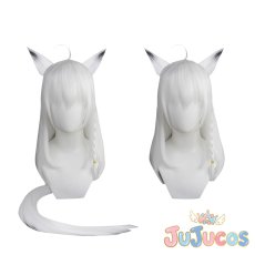 画像2: VTuber　白上フブキ　コスプレウィッグ　バーチャルYouTuber　コスプレ鬘　JUJUcosplay (2)