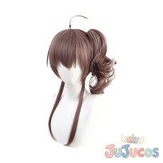 画像3: VTuber　夏色まつり　コスプレウィッグ　バーチャルYouTuber　コスプレ鬘　JUJUcosplay (3)