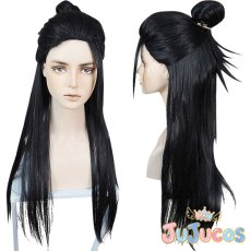 画像1: 夏油傑　コスプレウィッグ　呪術廻戦　コスプレ鬘　JUJUcosplay (1)